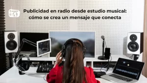 Publicidad en radio desde estudio musical